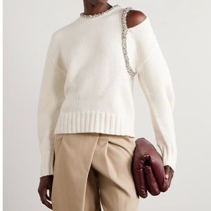 SIMKHAI
Monroe embellished cotton-blend sweater M